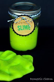 glow in the dark slime    Ingredients:  1 – 4oz bottle of clear or blue gel Elme