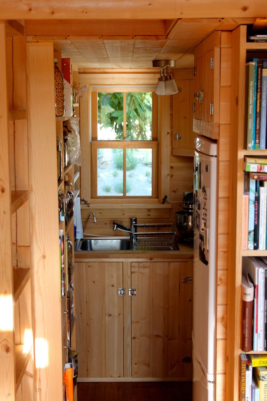 Its an 820 tiny house on wheels and weve lived in it for almost two years. Our c