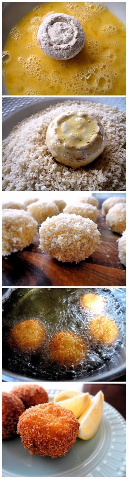 joysama images: Fried Stuffed Mushrooms Recipe