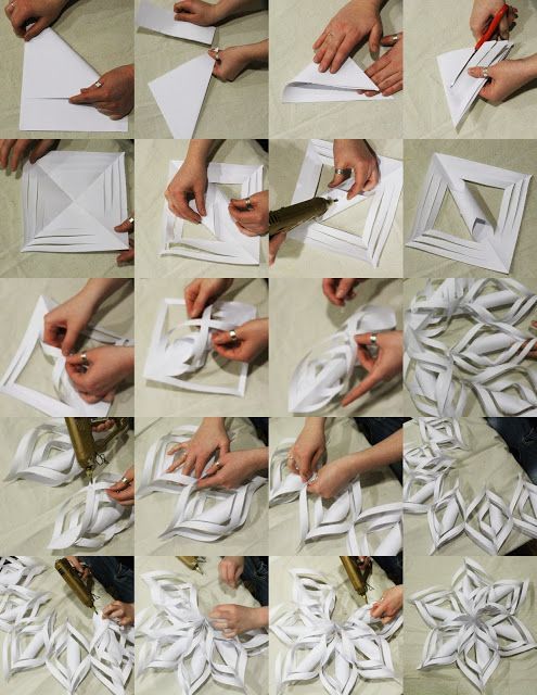 Paper snowflake tutorial