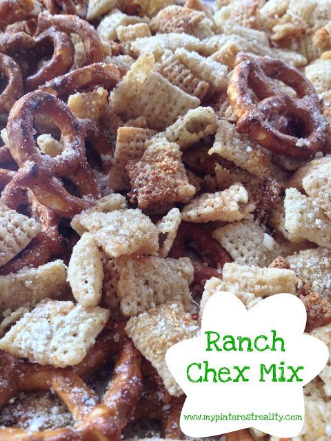 Ranch Chex Mix  @Megan Morris I bet you would love this.