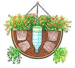 self watering hanging basket