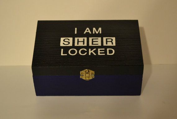 Sherlock BBC I Am Sherlocked Hand Painted by LeftHandedGeekery, $30.00