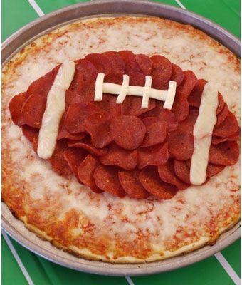 Super Bowl Party Food Ideas – Football Pizza – Click Pic for 40 Easy Super Bowl