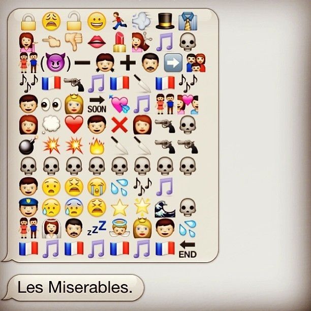 Very Detailed Summary Of “Les Miserables” in Emoji…Nailed It!