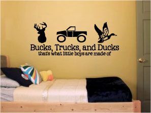 Bucks Trucks and Ducks…thats what little by designstudiosigns, $38.00. Morgan