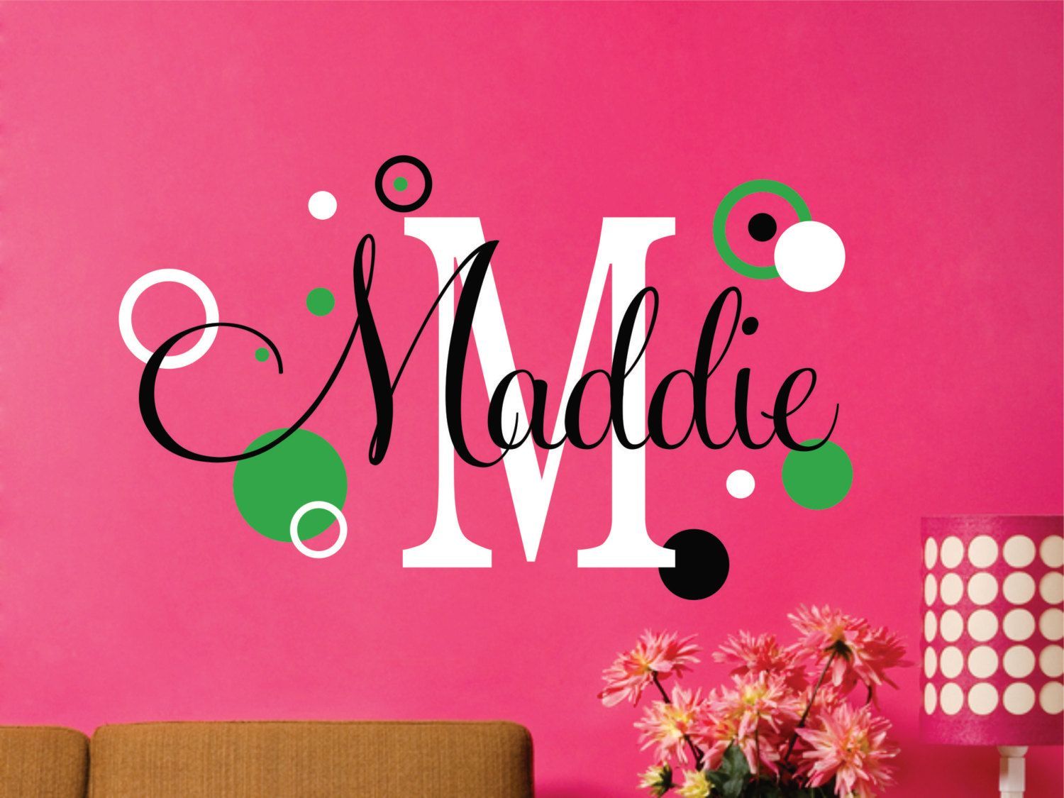 Childrens Decor Name Wall Decal  LARGE SIZE Baby name by LucyLews, $30.00