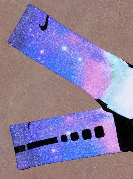 custom galaxy nike elite socks!!!!! COOL!!!!!