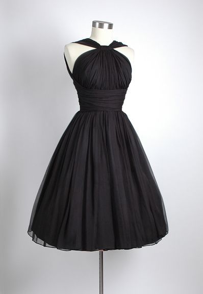 Custom silk chiffon little black dress for tracy-along with a separated mini pet