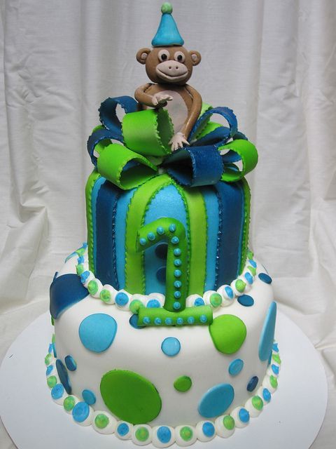 First birthday boy cake by Charley And The Cake Factory,