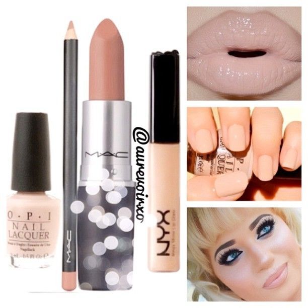 Give me nude!  Lip Liner: Mac – Cork Lipstick: Mac – Myth Lip Gloss: NYX – Beige