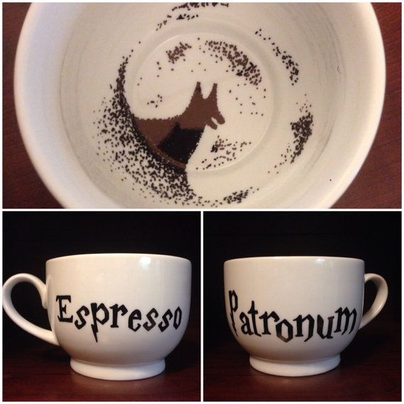 Handmade Harry Potter Mug Grim Edition by TooLegitTooKnit on Etsy, $25.00