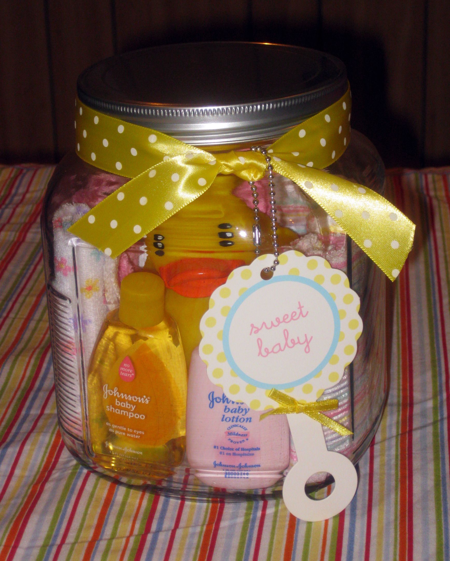 Have an upcoming baby shower? Try this simple DIY baby shower gift idea using a