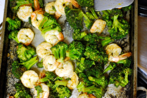 Ideal Protein Recipe | Roasted Broccoli with Shrimp | Andover Diet Center | Weig