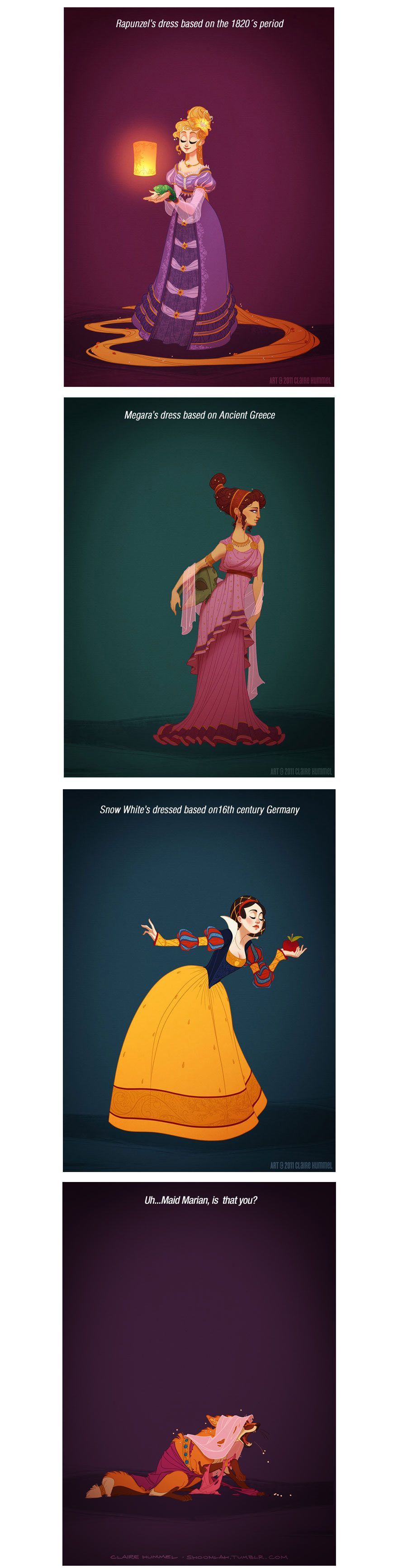 If Disney Princesses Wore Historically Accurate Outfits