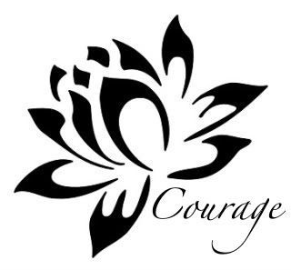 lotus tattoo but mine would say Perseverance, instead of Courage.