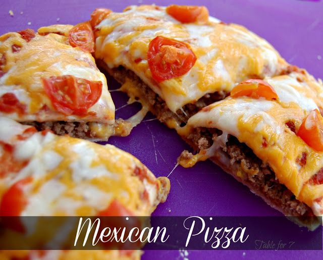 Mexican Pizza – VERY GOOD!  John doesnt like salsa so I made his without and he