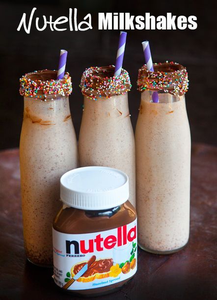Nommy Nutella Chocolate Milkshakes! #Nutella