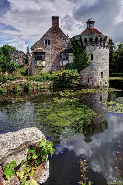 Scotney Castle, Kent, England.  Relax in the picturesque garden with the gloriou