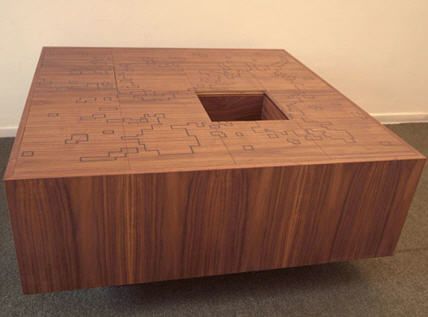 Secret Compartment Puzzle Table