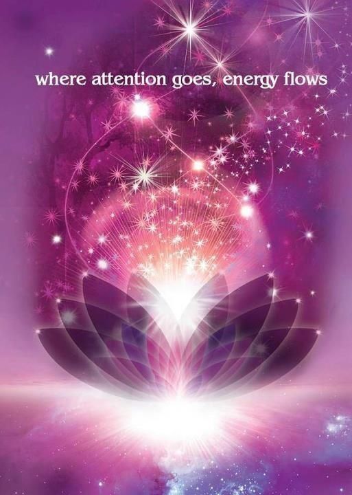 Where attention goes energy flows. I use this concept in my yoga and meditation