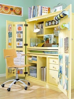 whoa! Nice armoire for craft supplies/storage! scrapbooking