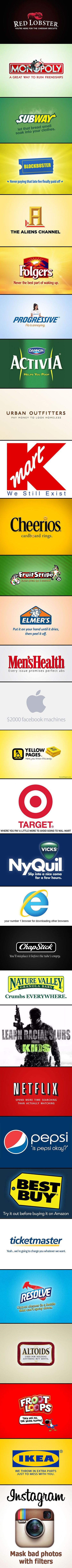 30 Funny and Honest Company Logos, Slogans