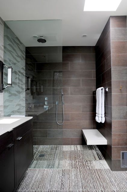 Curbless Showers, Wet Rooms, Level Access Bathroom Renovations    Repinned for t