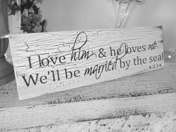 Customized Beach Save the Date sign, Beach wedding decor, engagement party, rehe