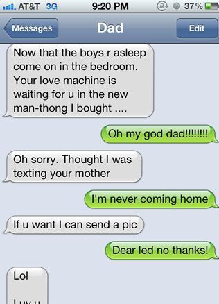 dad texting fail!!!! I love ellens clumsy thumbsy!!!!!