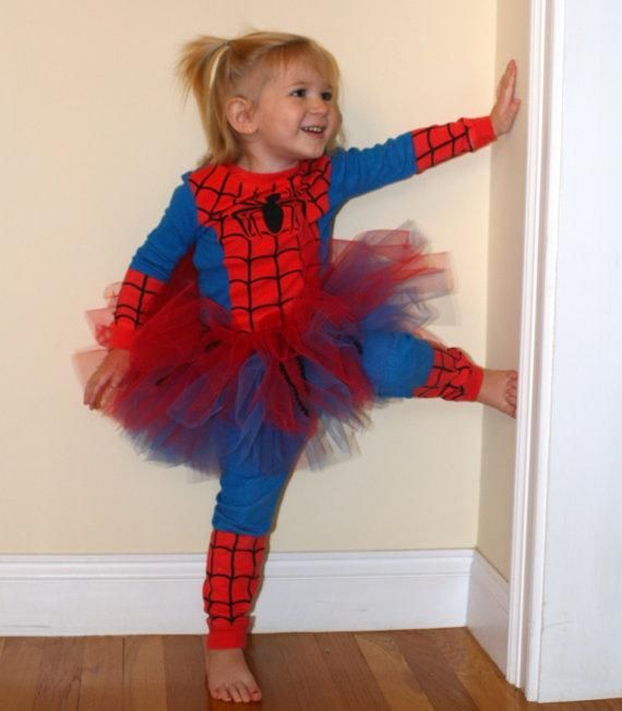 DIY Superhero Costume : Easy DIY Spidergirl Costume :DIY Halloween DIY Costumes
