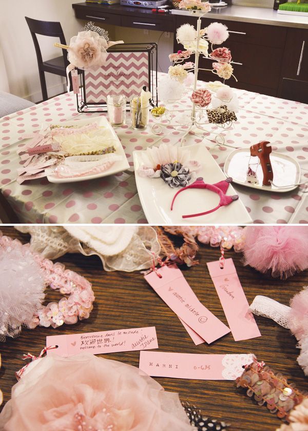 {French Inspired} Pink Baby Shower // Hostess with the Mostess | make a baby hea