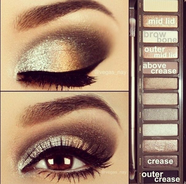 Gorgeous eyes using the UD Naked palette. Bought this for wedding make up and us
