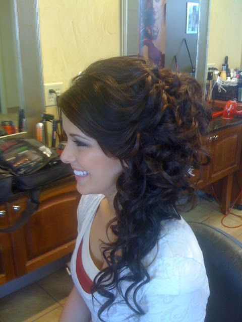 great hair to put a brooch on the other side