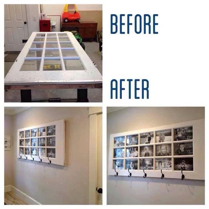 great recycling project for an old 15-pane door