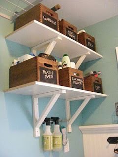 Great shelf idea for above the machine