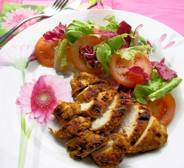 Herb and Spice Crusted Baked Chicken Breasts – 5:2 Fast Diet recipe (180 cals) v