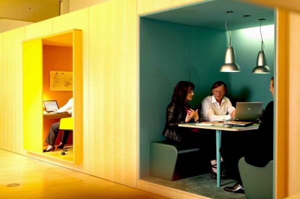 Innovative office design ideas | meeting pods – but you know theyd look better w