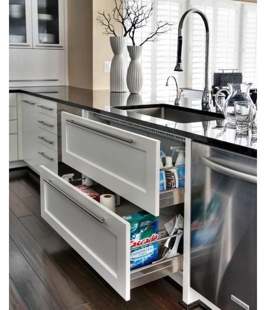 Kitchen design – this would be a great change for underneath my kitchen sink. #r