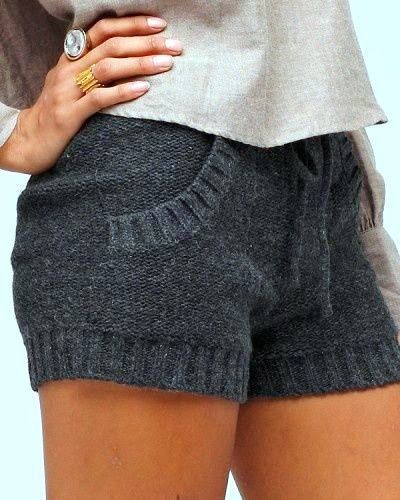 MODE THE WORLD: Cozy Gray Sweater Shorts……..Super cute