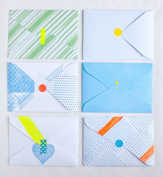 Pretty! Make your own envelopes.