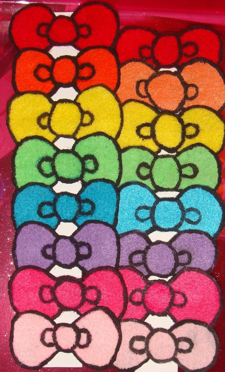 rainbow Hello Kitty Bows