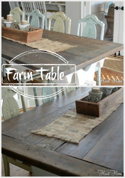 Repurposed wood plank Farm Table!