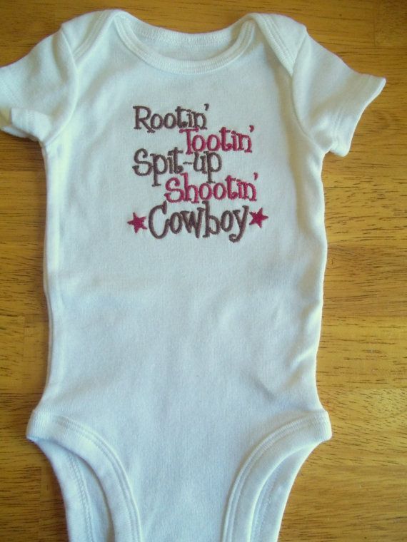 Rootin Tootin Cowboy Onesie  Baby Boys  Western by babytweets, $11.00