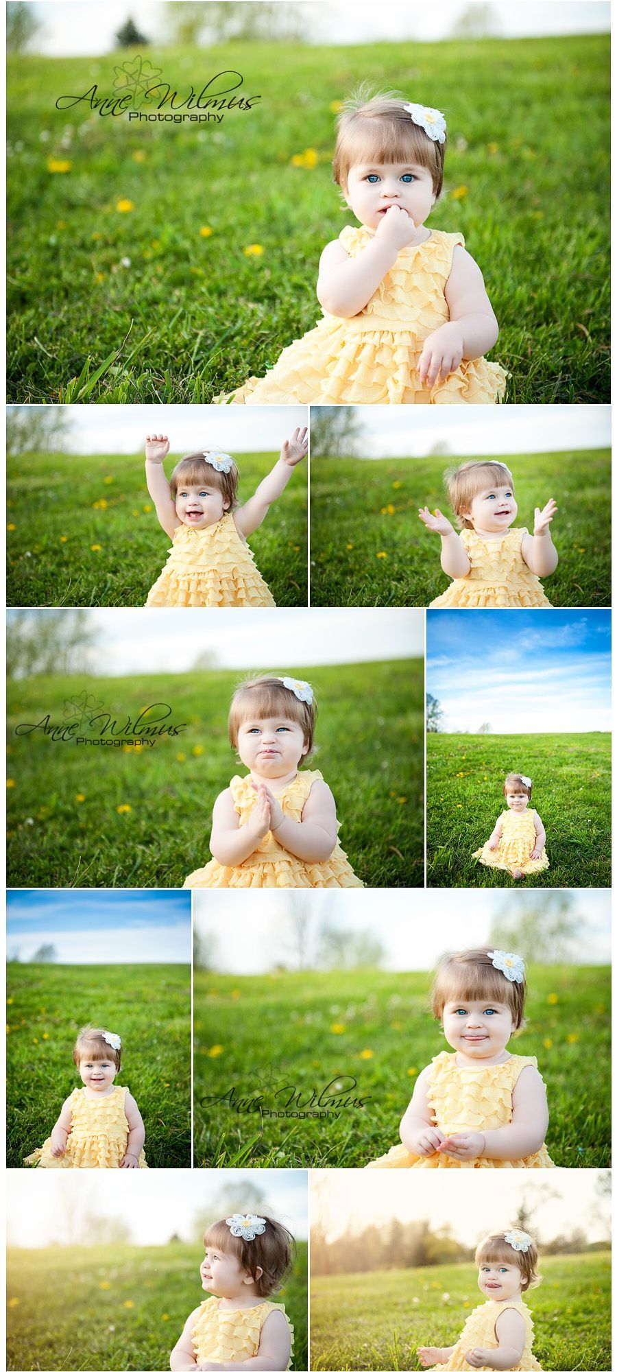 Simple outdoor toddler portraits