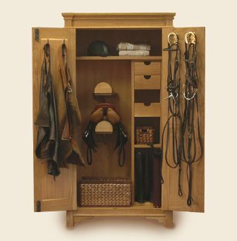 tack trunk designs | For your saddle and tack: European armoire
