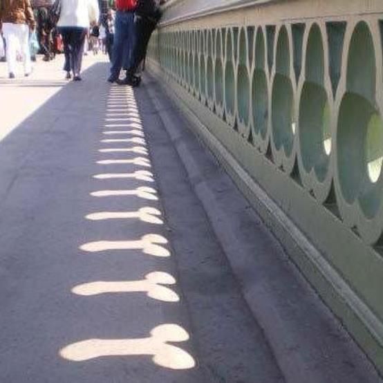 They forgot about the sun when building this bridge… LOL