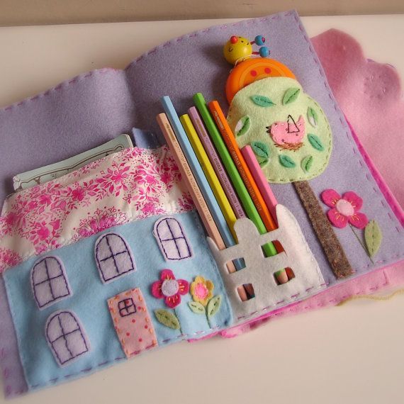 amazing hand stitched & appliqued felt crafty activity pack from roxycreations o