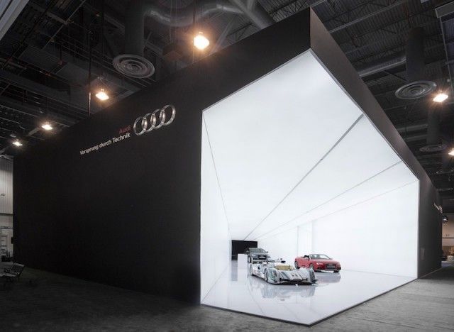 automotive. Cone of Light  AUDI AGs visionary exhibition stand concept at the Co