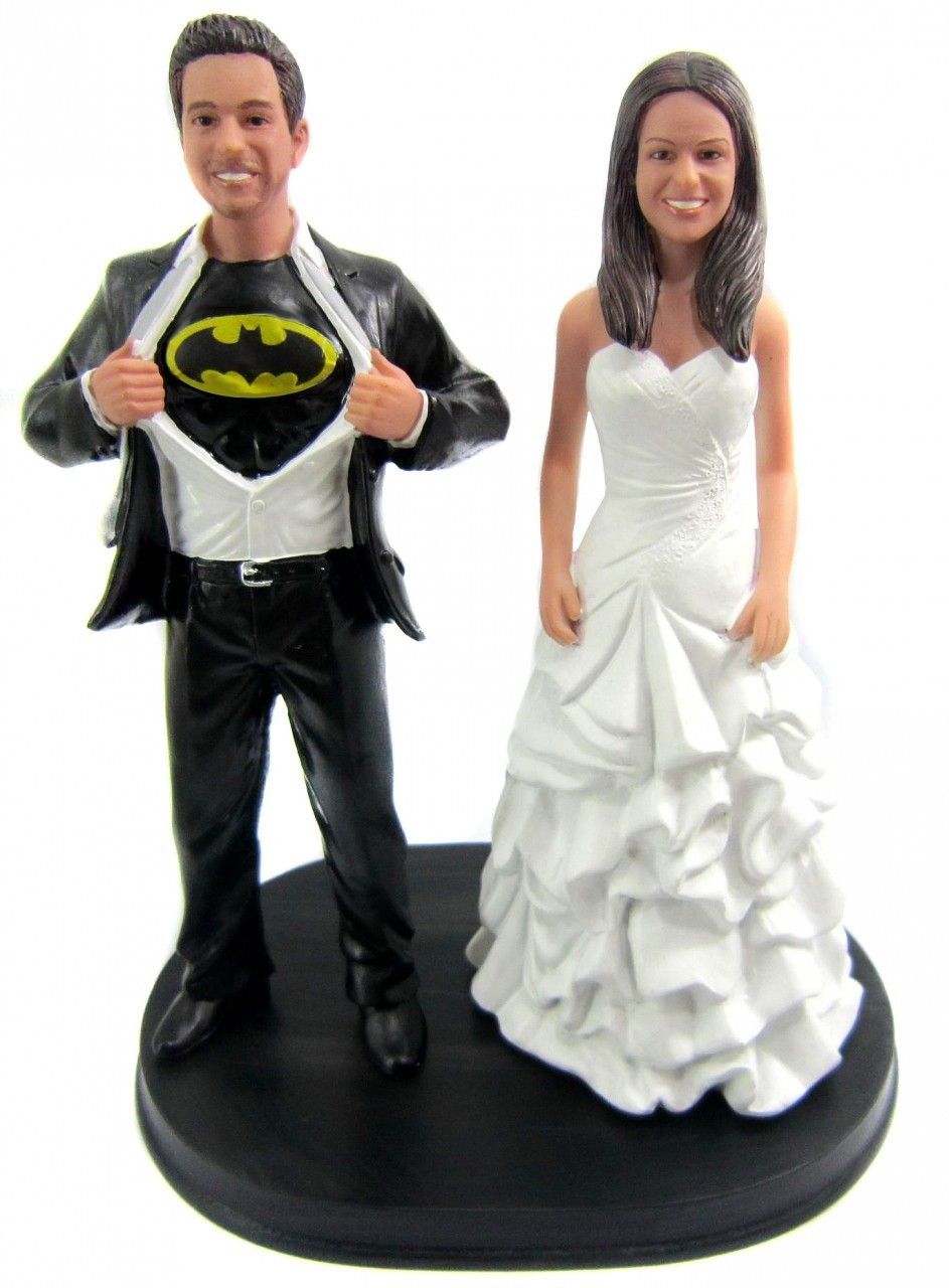 Batman Wedding Cake Topper – you pick the bride style you like! I love this!!!!
